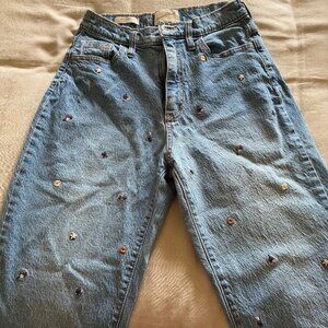 Floral Embroidered Universal Thread Jeans Size 2/26R